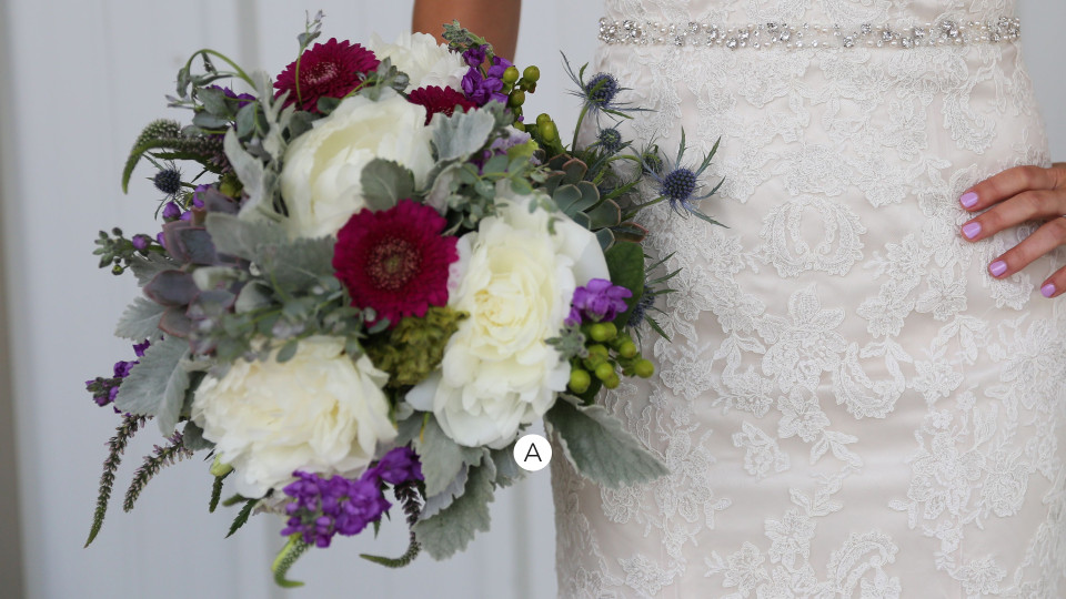 Romantic white peonies 