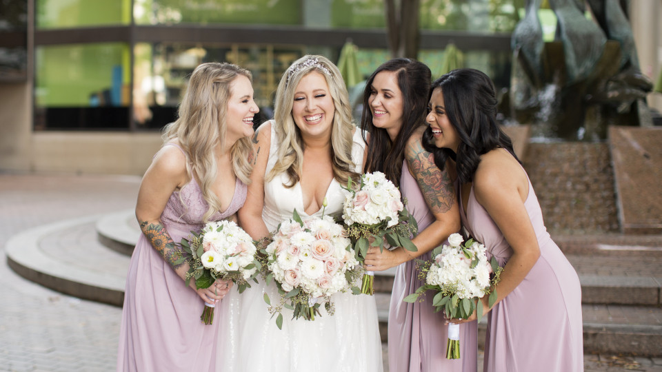 Blush & Gray Wedding